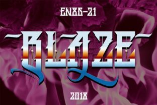 BLAZE: A Bold Blackletter Font for Impactful Design