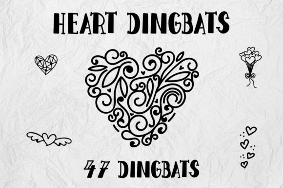 Heart Dingbats: A Charming Dingbat Font for Handmade Creations