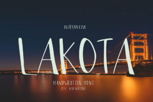 LAKOTA: A Bold Handwritten Display Font