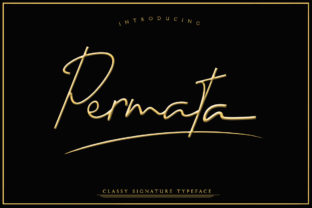Permata: A Modern Handwritten Font for Expressive Design