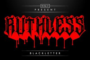 Ruthless: A Bold Blackletter Font for Striking Designs