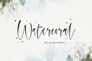 Watercoral: The Hand-Lettered Script Font That Feels Like a Watercolor Brushstroke