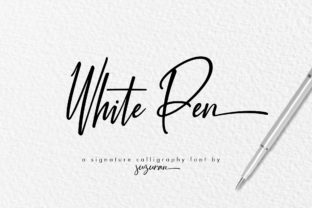 White Pen Script: Fresh, Elegant & Versatile